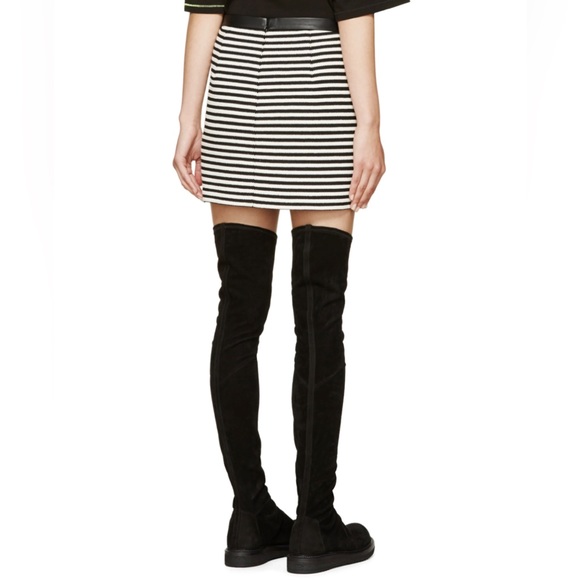 T by Alexander Wang • Twisted Stripe Mini Shirt • SZ 4 • Retail $350 - Picture 4 of 16